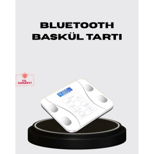 Akıllı Dijital Baskül – Bluetooth Bağlantılı, 8 Ölçüm Verili, Akıllı Vücut Analiz Tartısı