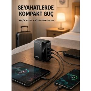 Akıllı Güç Dağılımlı 4 Girişli Şarj İstasyonu