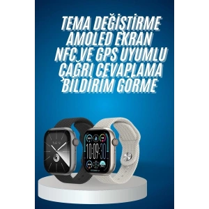 Akıllı Kol Saat Amoled Ekran Android ve İOS Uyumlu Arama Konuşma