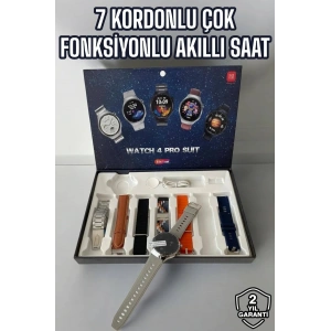 Akıllı Saat 7 Kordonlu Yeni Nesil Arama Cevaplayan Çok Fonksiyonlu