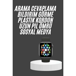 Akıllı Saat Çok Fonksiyonlu Uyku Takibi Adımsayar Nabız Ölçer Arama Cevaplayan