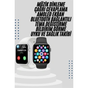 Akıllı Saat Yeni Nesil Android ve İOS Uyumlu Titreşim Modlu Alarm Kronometre