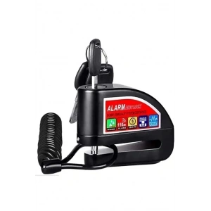 Alarmlı Disk Kilidi Motorsiklet Scooter Bisiklet Sesli Alarm 110 Desibel Yüksek Ses