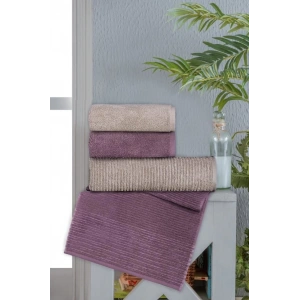 Altınbaşak Jakarlı 4´lü 50x90 El Havlusu Lisa V2