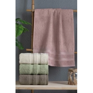 Altınbaşak Jakarlı 4´lü 50x90 El Havlusu Nori