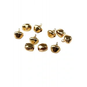 Amigurimi Mini Çan Altın Renk Çan 5li