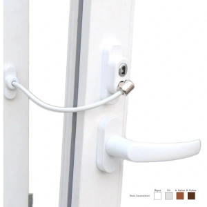 Anahtarlı Halatlı Pvc Kapı Pencere Emniyet Kilidi (5047)