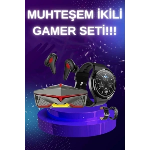 ANC Özellikli Bluetooth Kulaklık ve Amoled Ekran Akıllı Saat Uyku ve Sağlık Takibi Nabız Ölçer