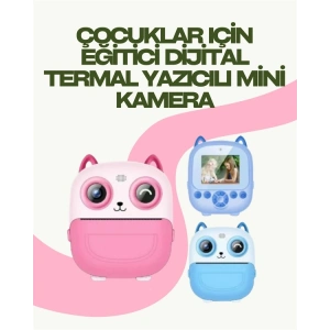 Anında Yazdıran Kamera – Çocuklara Uygun, Hafif ve Renkli