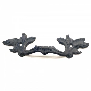 Antika Tarz Dekoratif Pirinç Çiçek Kapı Kulbu - 30x110 Mm, Oksit