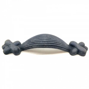 Antika Tarz Dekoratif Pirinç Örgü Mobilya Kulbu - 22x120 Mm, Oksit