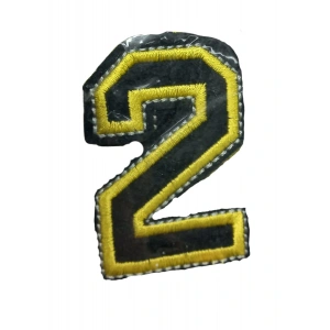 Aplike Ütü İle Yapışan 2 Rakamı Arma 2x4 cm