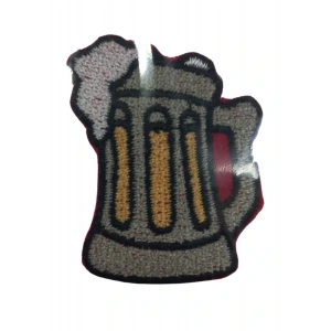 Aplike Ütü İle Yapışan Bira Bardağı Arma 3x3 cm
