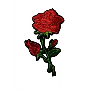 Aplike Ütü İle Yapışan Gül Büyük Arma 15x5 cm