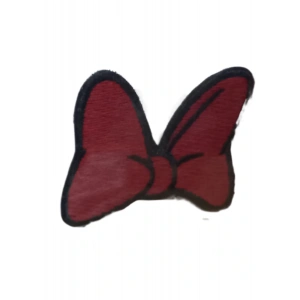 Aplike Ütü İle Yapışan Küçük Kelebek Kırmızı Arma 3x2 cm