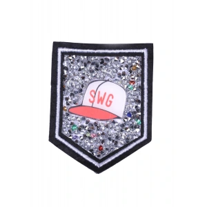 Aplike Ütü İle Yapışan Taşlı Şapka Arma 5x5 cm
