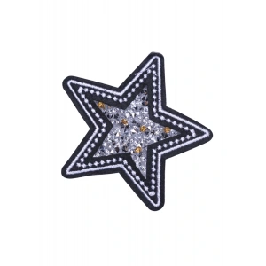 Aplike Ütü İle Yapışan Taşlı Yıldız Arma 5 cm