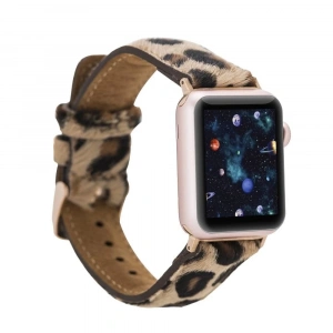 Apple Watch Uyumlu Deri Kordon 42-44-45mm LEO1N