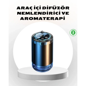 Araç İçi Difüzör Yıldız Projeksiyonlu ve Aromaterapi Özellikli