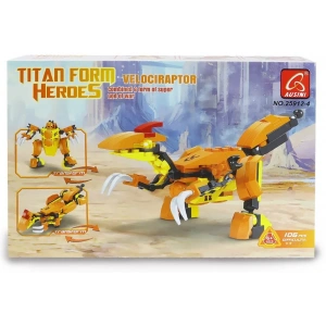 Ausini Titan Form Heroes-4 Velaciraptor 106 Parça