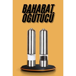 Baharat Öğütücü Otomatik Ayarlanabilir Tuz Karabiber Baharat Değirmeni