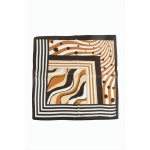 Benekli Desenli Zr Şifon Fular 50*50 cm