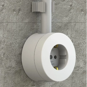 Beyaz Topraklı Priz Sıva Üstü