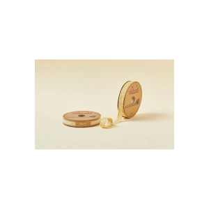 Biye Çiçekli Katlı A03 Sarı 2 cm 25 Metre %65 Koton %35 Polyester