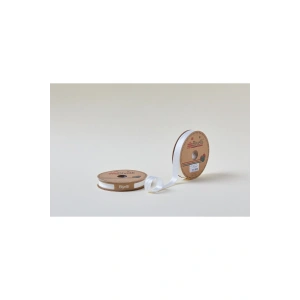 Biye Saten Katlı 002 Ekru 2 cm 25 Metre %100 Polyester