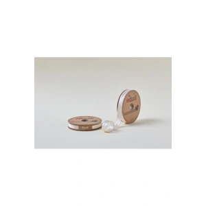 Biye Saten Katlı 036 Koyu Krem 2 cm 25 Metre %100 Polyester