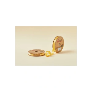 Biye Saten Katlı 048 Koyu Sarı 2 cm 25 Metre %100 Polyester