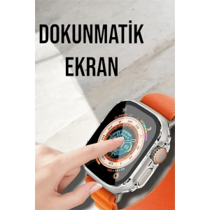 Bluetooth Bağlantılı 49MM Dokunmatik Akıllı Saat Sağlık ve Spor Takip Özellikli