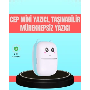 Bluetooth Bağlantılı Mini Termal Yazıcı Öğrenci ve Ofis İçin