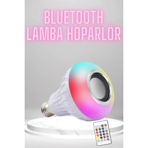 Bluetooth Hoparlör Akıllı Rgb Led Işık Renk Değiştirme Ses Bombası Ampül Görünümlü