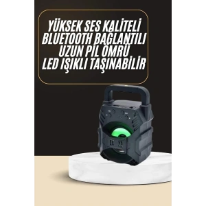 Bluetooth Hoparlör Android ve İOS Uyumlu Ses Bombası USB Girişli Taşınabilir