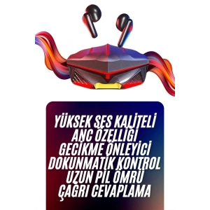 Bluetooth Kulaklık HD Ses Kaliteli Işıklı Metal Kasa Ios Android Uyumlu Mikrofonlu