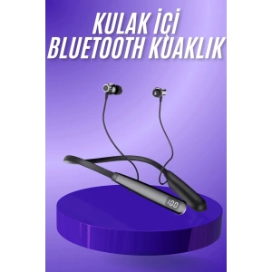 Bluetooth Kulaklık Şarj Göstergeli 100 Saat Şarj Kapasiteli Sporcu Kulaklık