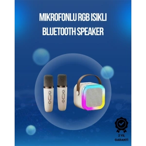 Bluetooth, USB ve AUX Girişli Çok Fonksiyonlu Karaoke Hoparlör