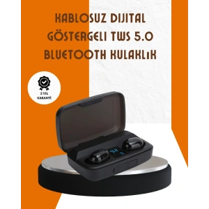Bluetooth V5.0 Parmak Dokunmatik Kontrol Kablosuz Kulaklık Şarj Kutulu Model
