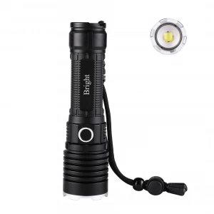 Bright Ght-5761 Xp90 Led 3 Mod Zoomlu Yağmur Suyu Geçirmez Şarjlı El Feneri 26650 Pilli