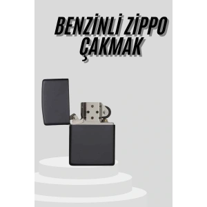 Çakmak Parlak Siyah Doldurulabilir Hedyelik Eşya