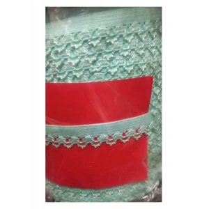 Çamaşır Lastiği Dantelli 1 cm 75 Metre 1 Top Su Yeşili