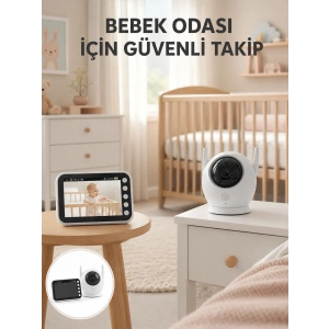 Canlı İzleme Özellikli Ortam Dinlemeli Bebek Monitörü Yeni Nesil
