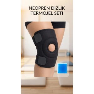 Çapraz Bağ Destekli Diz Korsesi Termojel Hediyeli Spor Dizlik