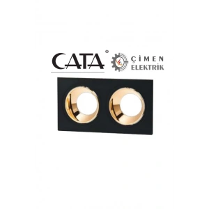 CATA CT 5056 Jaguar Siyah Bakır İkili Spot Kasası