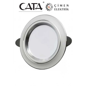 CATA CT 5257 Beyaz Kasa Zebra Led Spot 6W 3 Renkli