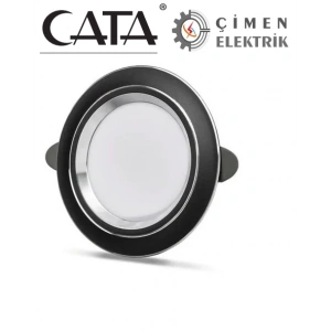 CATA CT 5258 Siyah Kasa Zepra Led Spot 6W 3 Renkli