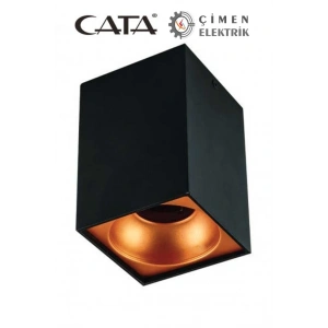CATA CT 5420 Siyah Bakır Dekoratif Spot Kasa G-10 Duy