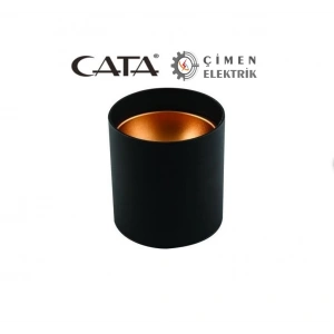 CATA CT 5421 Siyah Bakır Dekoratif Spot Kasa GU-10 Duy