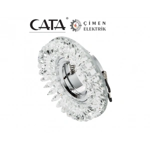 CATA CT 6569 Menekşe Kristal Cam Spot Kasası